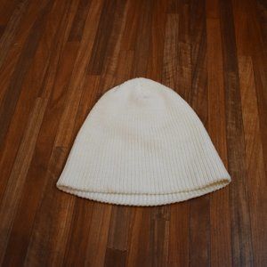 Off white knit beanie